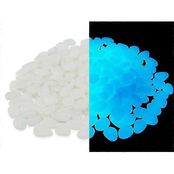 100 Piedras Decorativas Luminiscentes Blanco