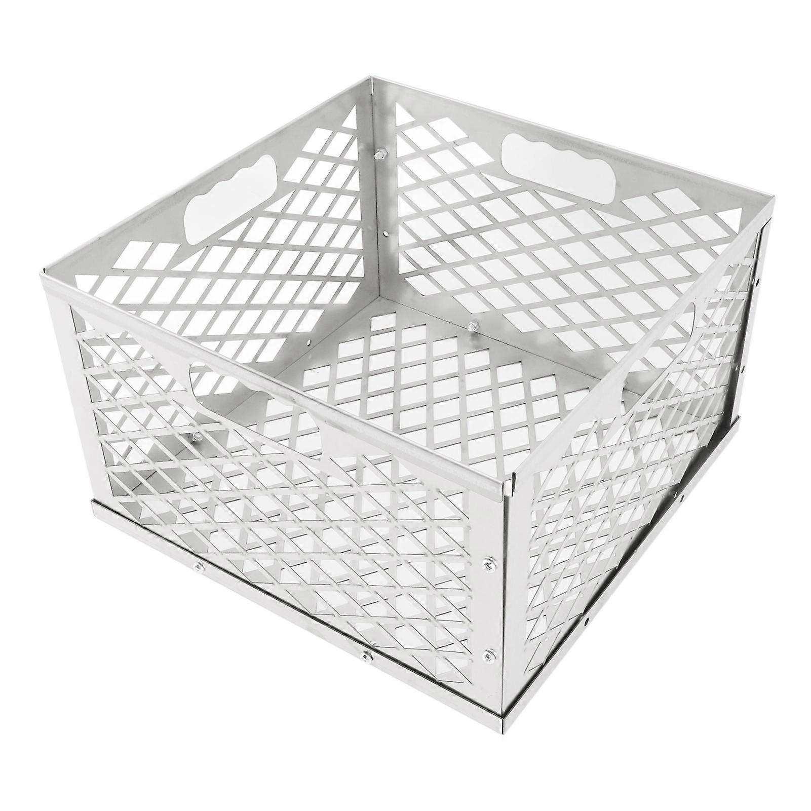 Kullkurv Avtakbar design Bærbar robust slitesterk kullbrannkurv i rustfritt stål for grill