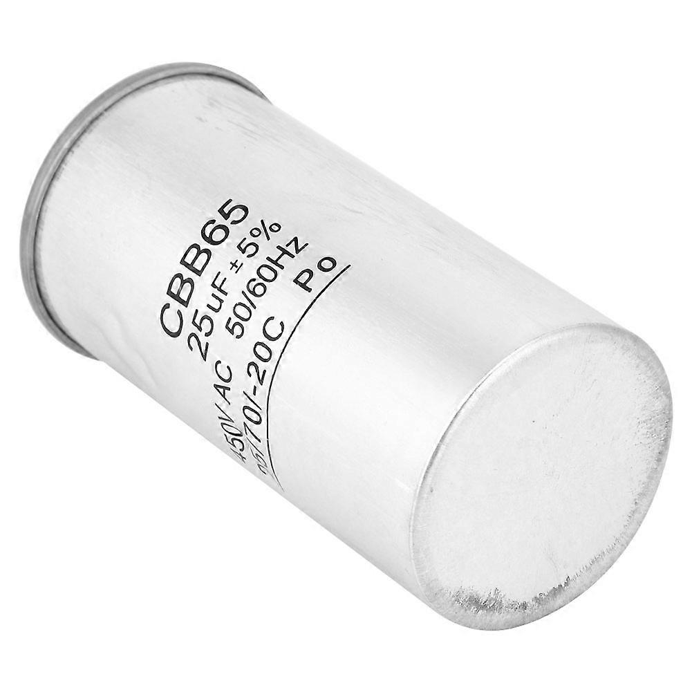 مكثف CBB65 25UF 450V ذو غلاف ألومنيوم مضاد للانفجار لمحرك تكييف الهواء