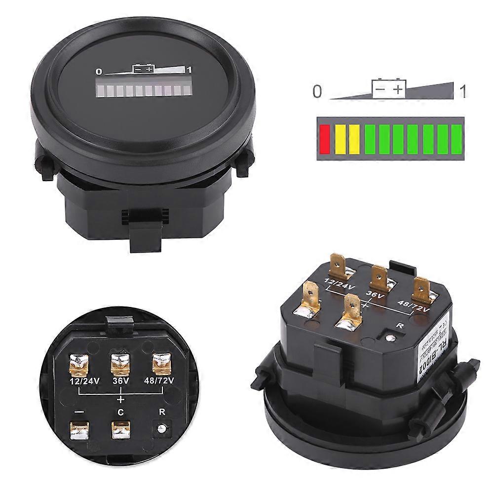 72 Volt Battery Meter Gauge For Polaris GEM Electric Vehicles - Charge Level Indicator