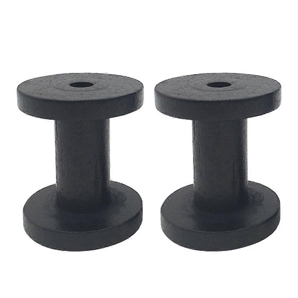 2Pcs Knitting Yarn Holder Embroidery Sewing Spools Wooden Thread Spools Practical Winding Spools