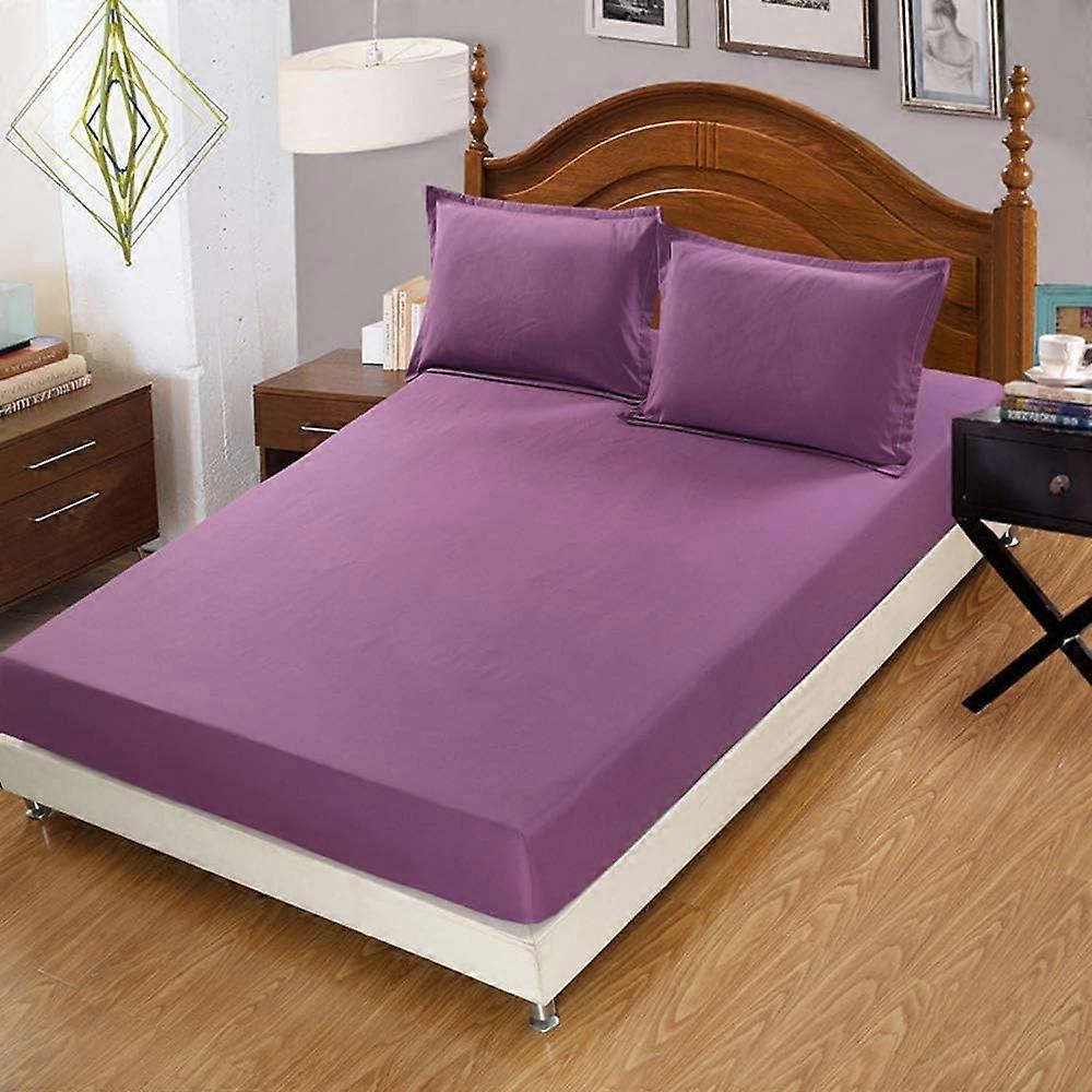 Fitted sheet, 200 x 220 cm, envelope 30 cm, polyester mattress protector pillowcase.