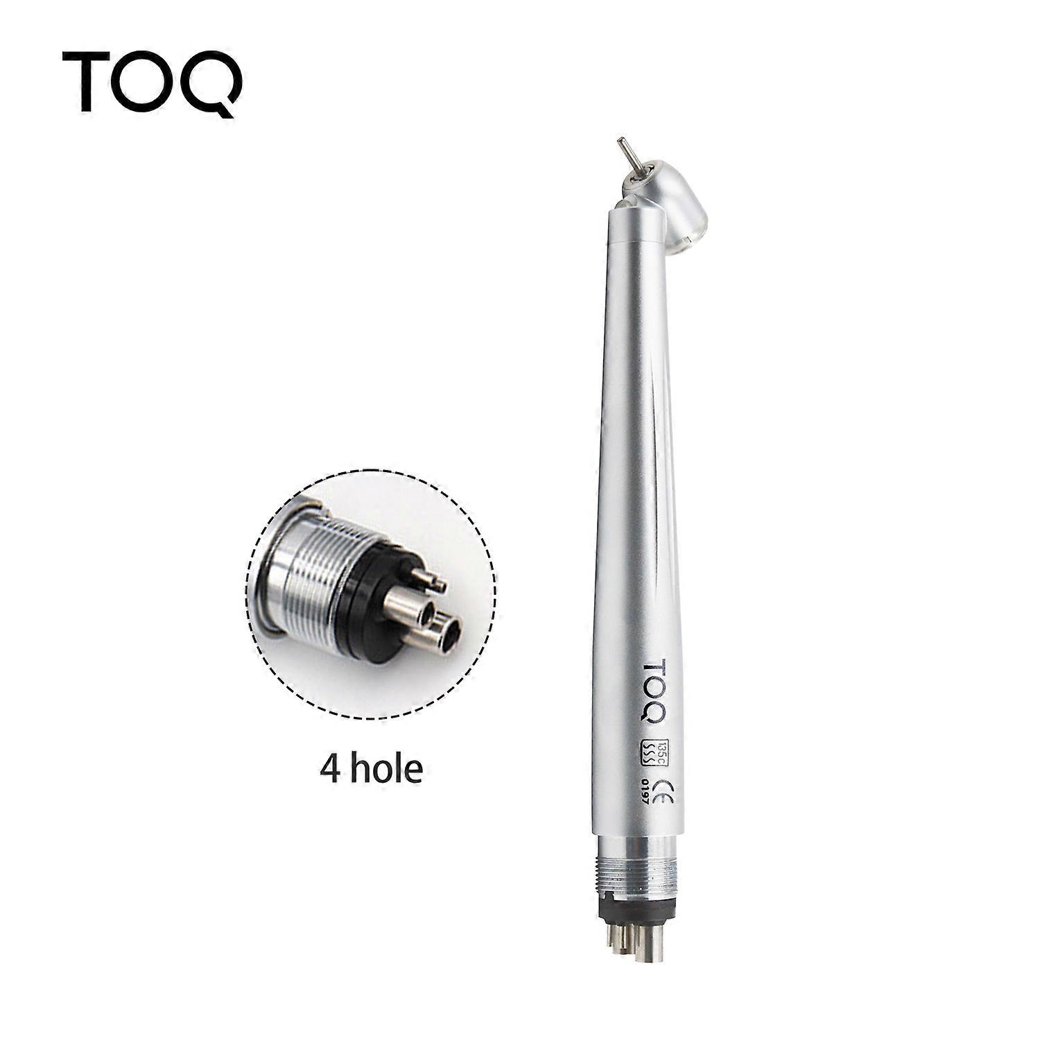 Dental 45 Degree LED High Speed Handpiece E-generator Integrated Small Head Push Button Handpiece Single Water Spray