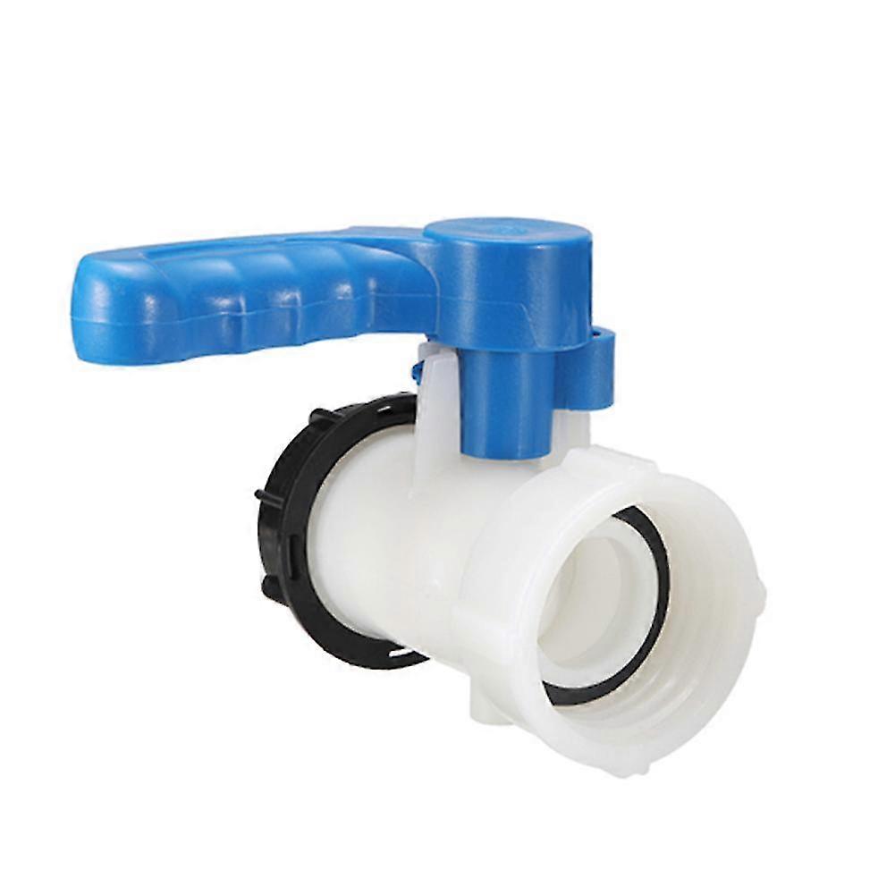 62/75mm Plastic Ibc Tote Tank Butterfly Connection Valve Tap Water Drain Adapter