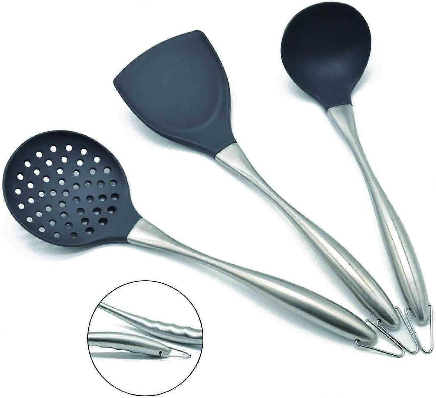 Kitchen Utensils, Nonstick Silicone Cookware, Scratch Resistant Kitchen Set