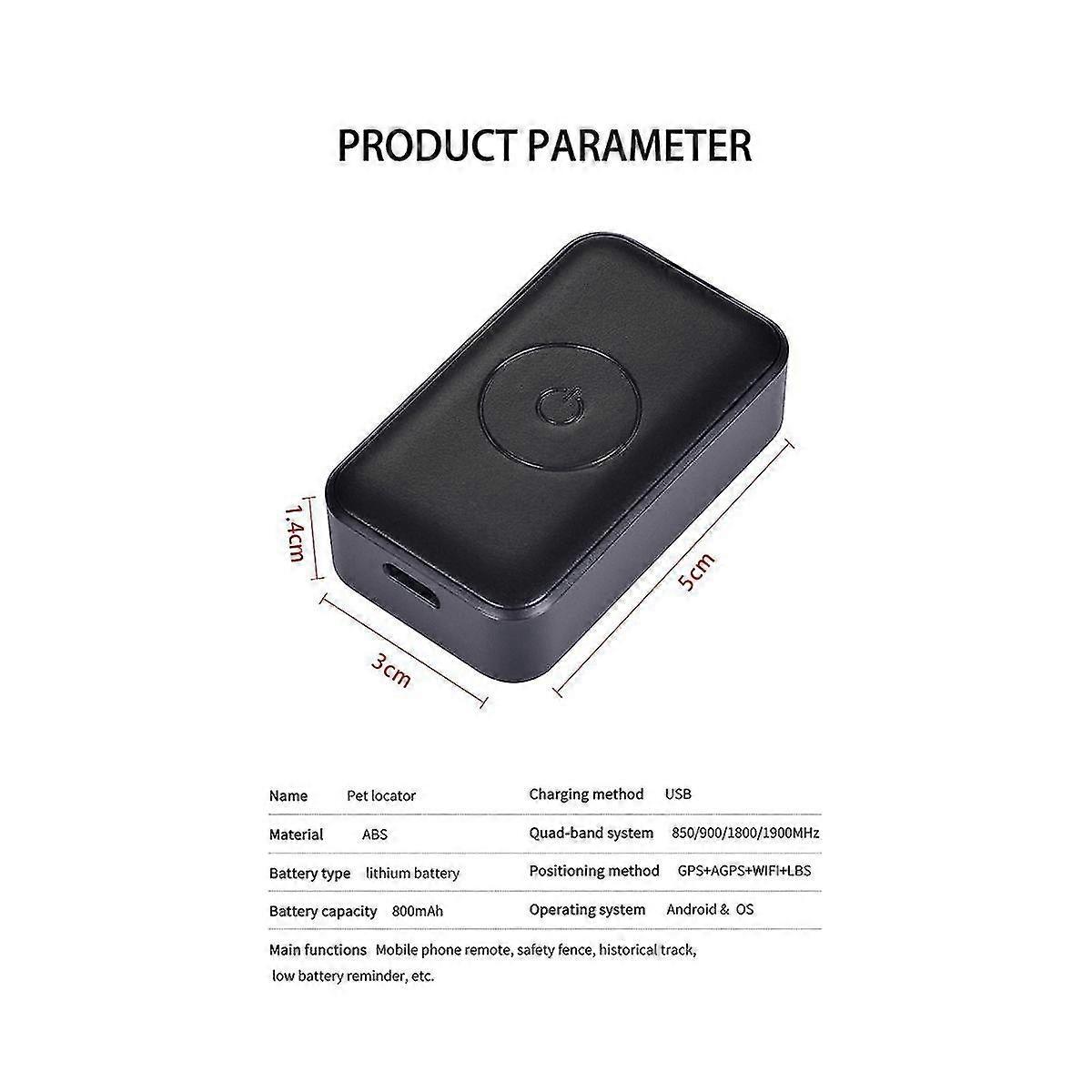 P03 Pet Gps Tracker Mini Tracker Waterproof Dog Gps Collar Dog Collar Cats Locator Smart Trackeing