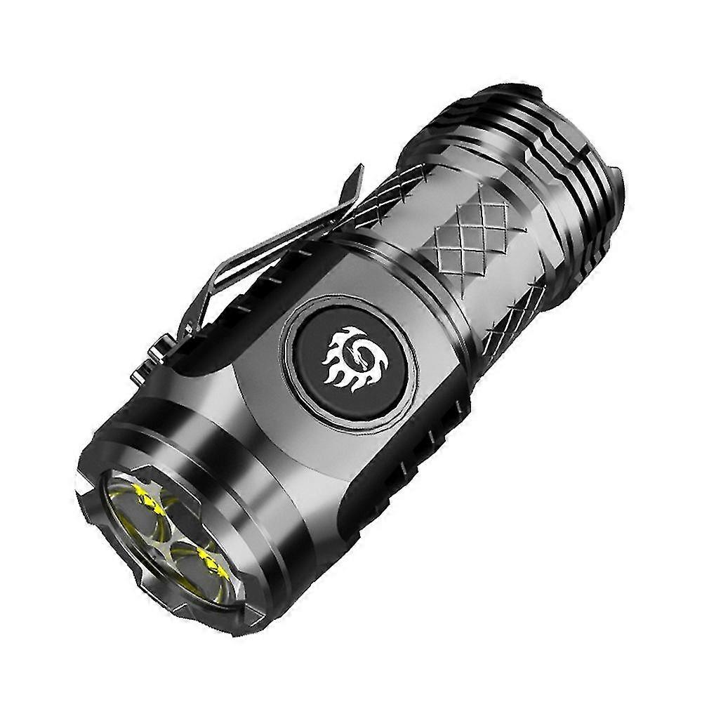 Three-eyed monster mini flashlight, Led flashlight high lumen rechargeable