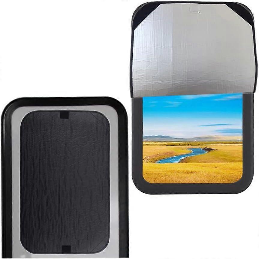 RV Door Window Shade Cover, Sun Blackout Fabric for Camper Privacy Entrance (16 x 25 inch)