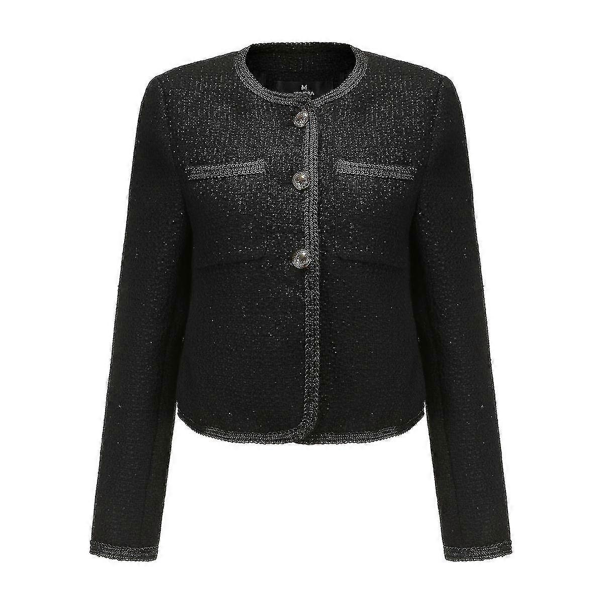 Womens Knit Design Cropped Jacket