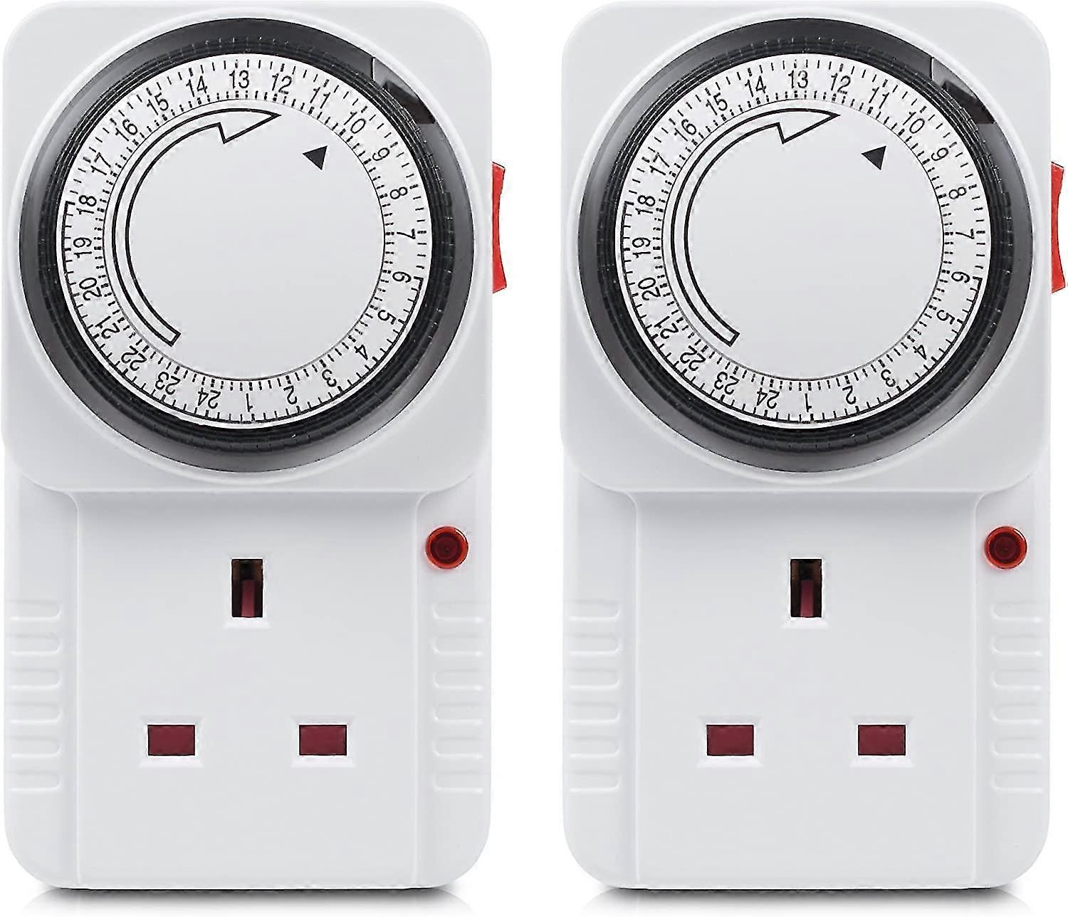 24 Hour Programmable Mechanical Timer Plug Switch, Energy Saving Uk Plug-in