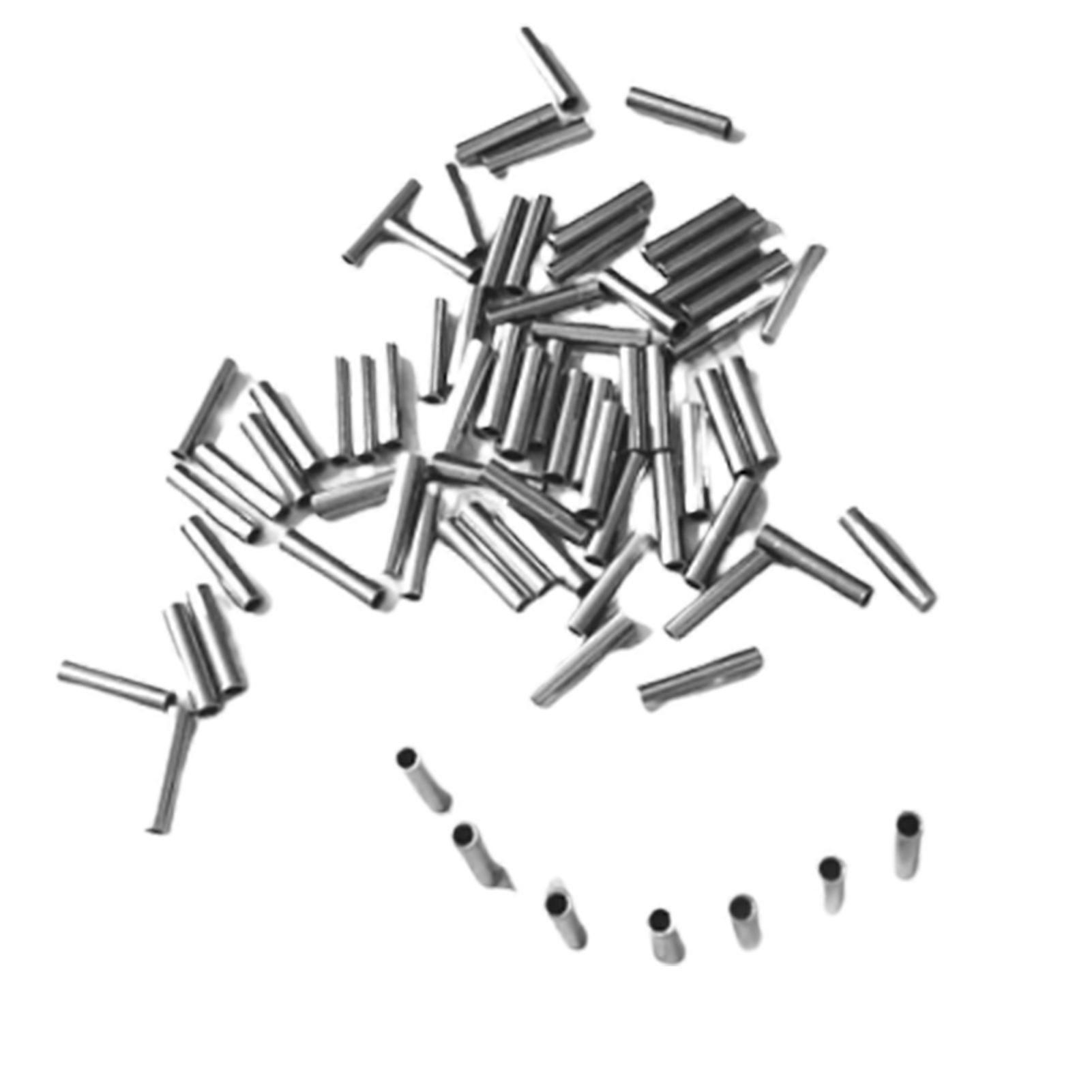 100pcs Fishing Line Fixer Tube Easy To Use and Corrosion Resistance Design Suitable for Fishing Rigging