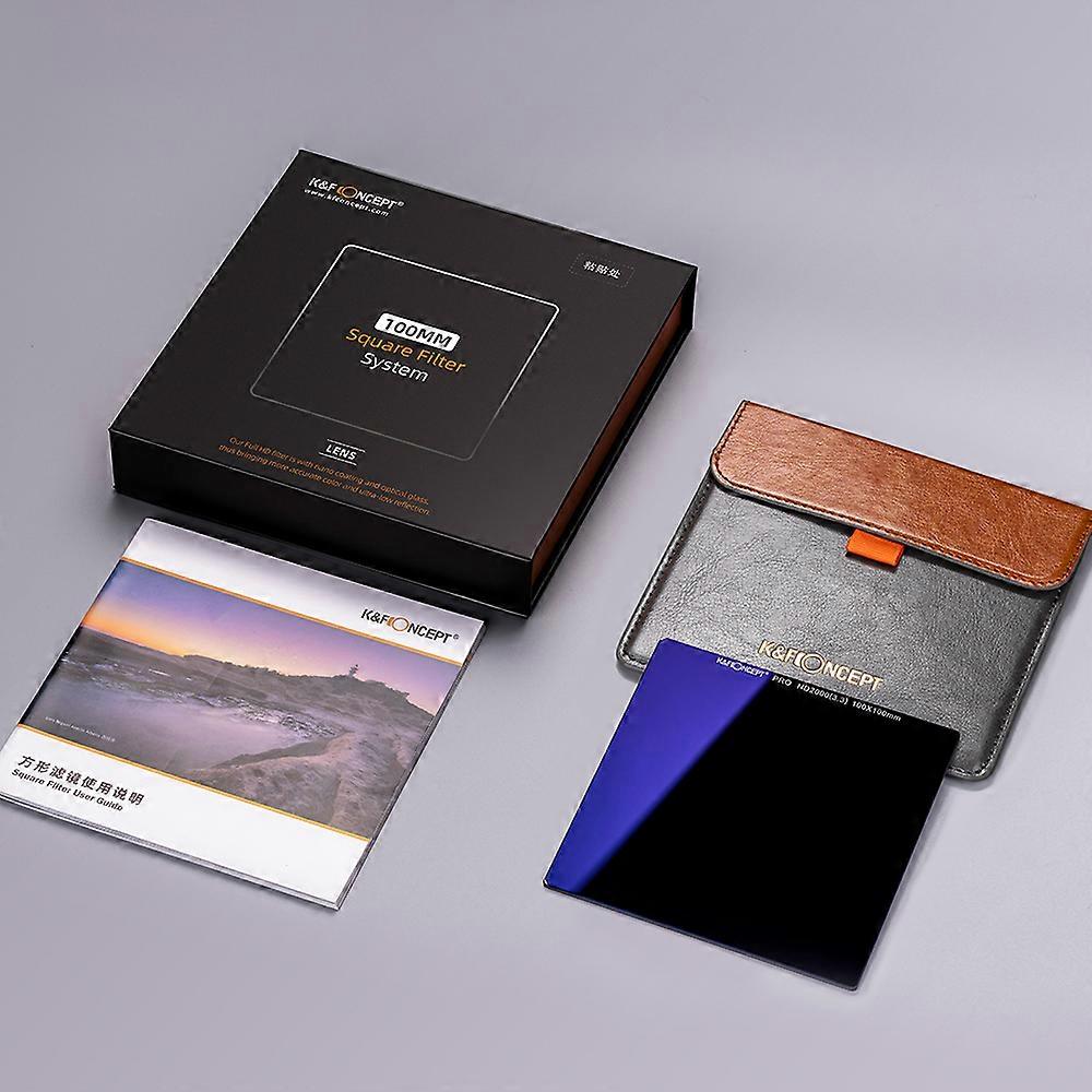 100 * 100 mm ND2000 Filtro Lensa Câmera Persegi HD 28 Câmera de Filtro Netral 11 Câmera de Ar