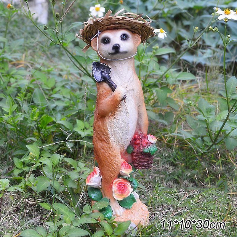 Meerkat Garden Decoration Resin Crafts Statue Realistic Animal Figurines for Home Garden Courtyard New