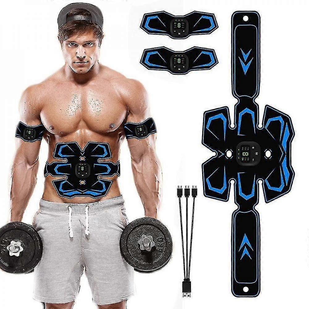 الكهربائية عضلات البطن محفز EMS مدرب حزام قابل للشحن الجسم سليم العضلات التدريب محفز جير اللياقة البدنية