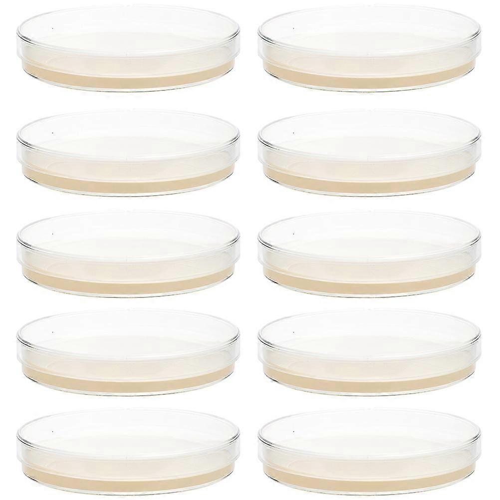 10pcs Prepoured Agar Plates Petri Dishes With Agar Science Experiment Supplies