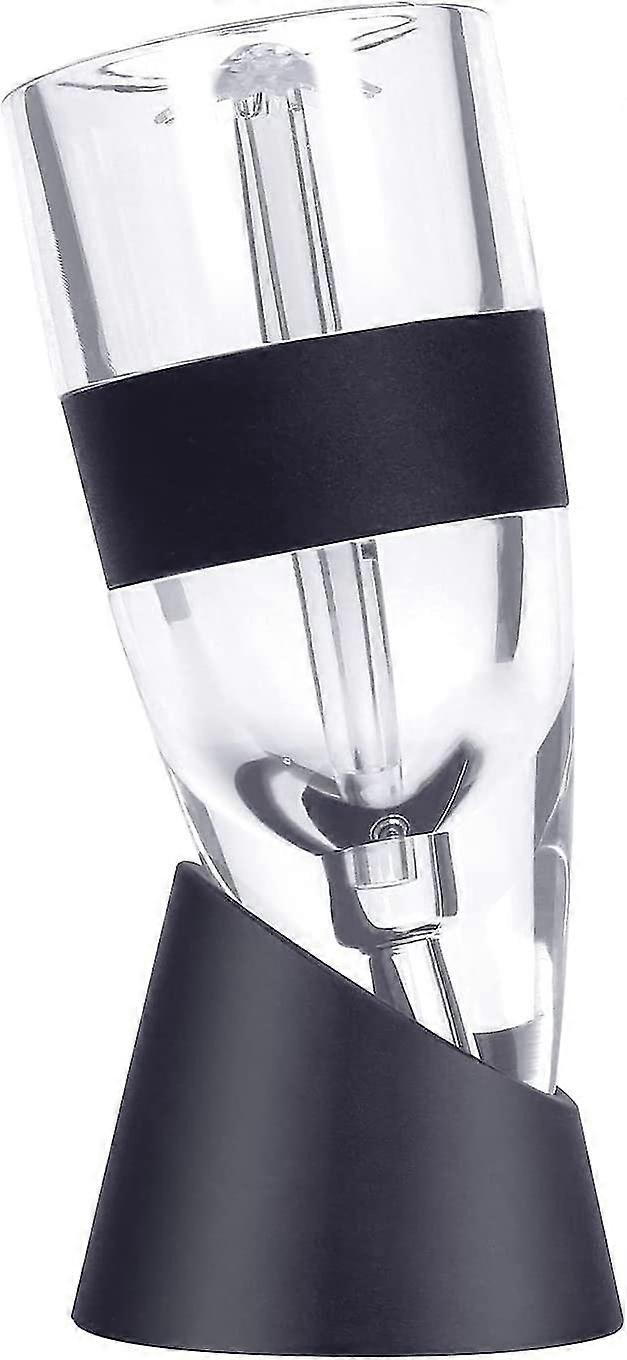 Wine Aerator Decanter, Red Wine Aerator, Wine Pourers With Anti-drip Stand, Convenience For Wine Lover, Bar Accessories Black