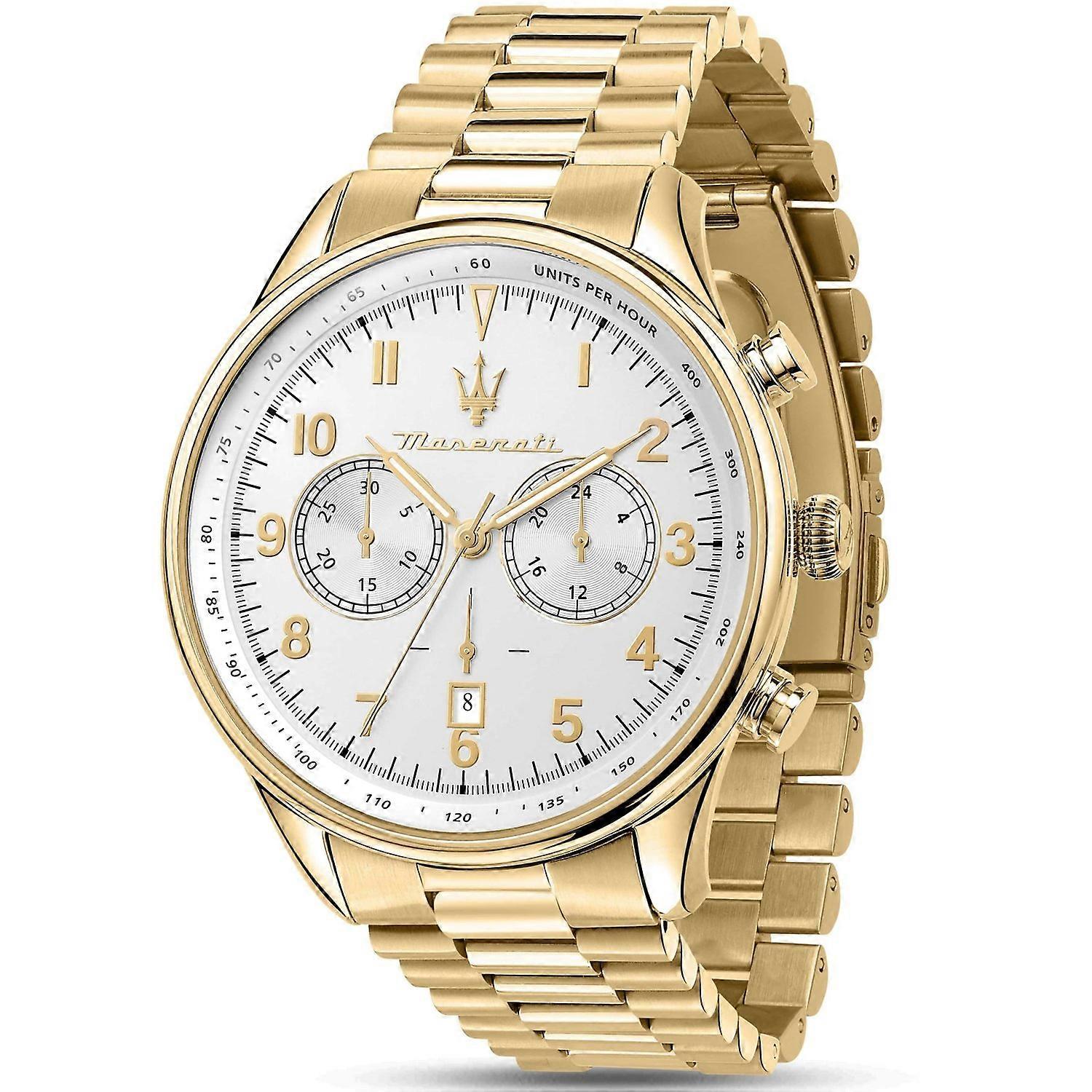 玛莎拉蒂 Tradizione Gold 45mm 计时码表