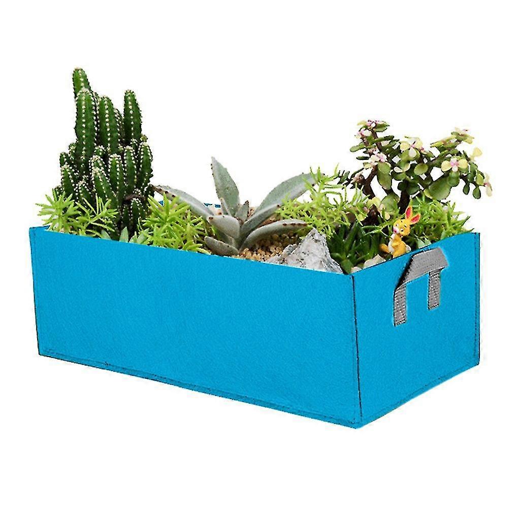 Fabric Raised Garden Bed Rectangle Breathable Planting Container Growth Bag