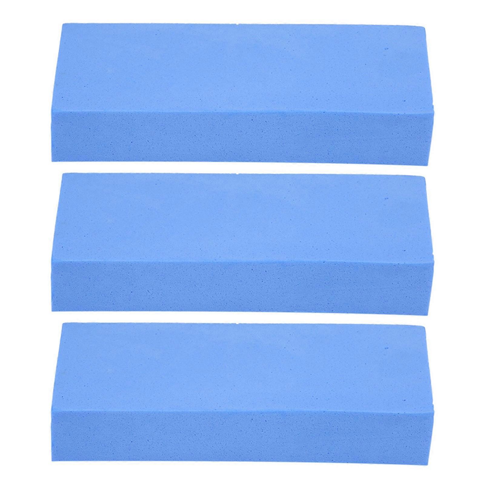 3Pcs Car Multifunctional PVA Super Absorbent Cleaning Sponge Block Washing Tools Blue