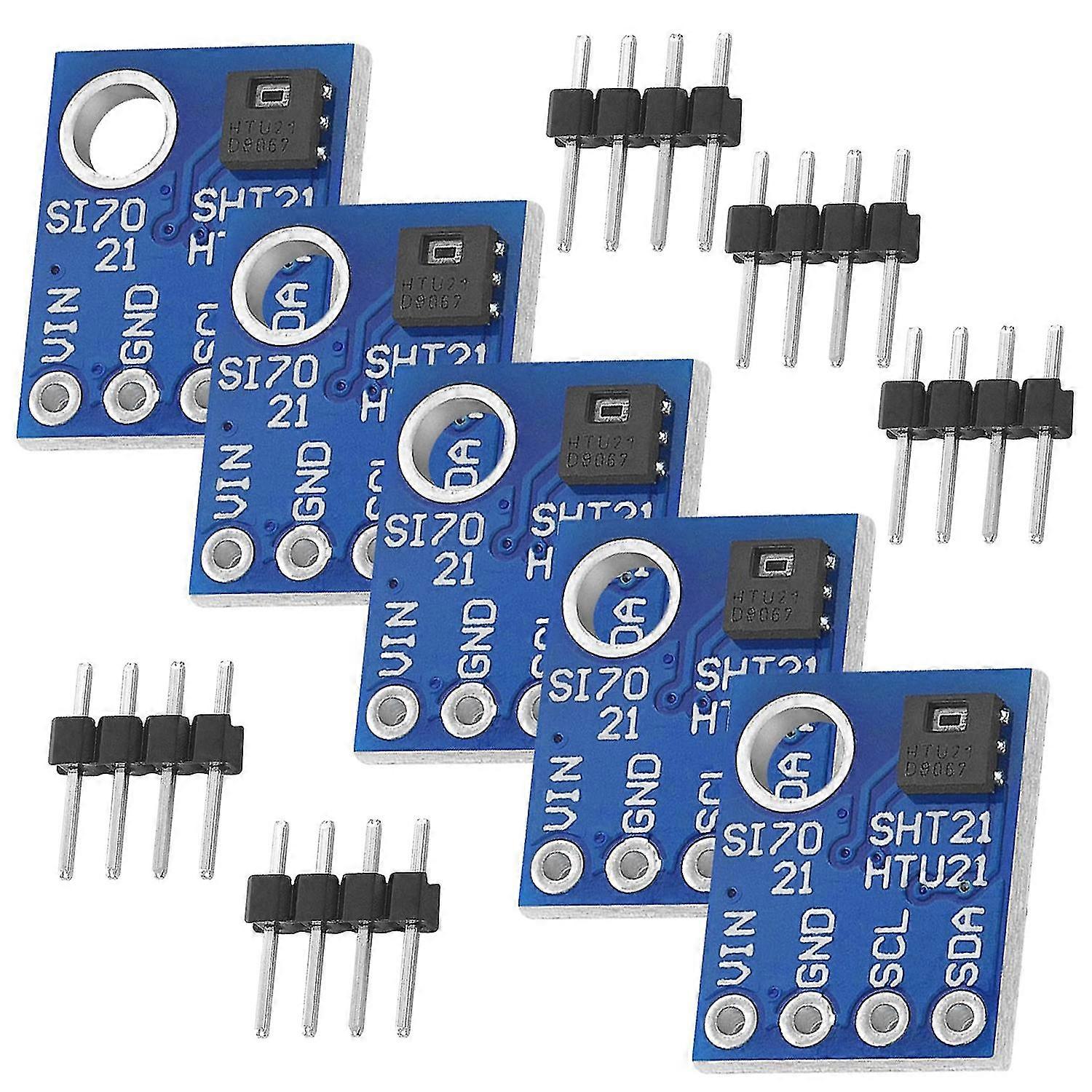10pc Si7021 -21 Sht21 Htu21 Digital Humidity Temperature Sensor Module Replace For Low Cmos Ic Modu
