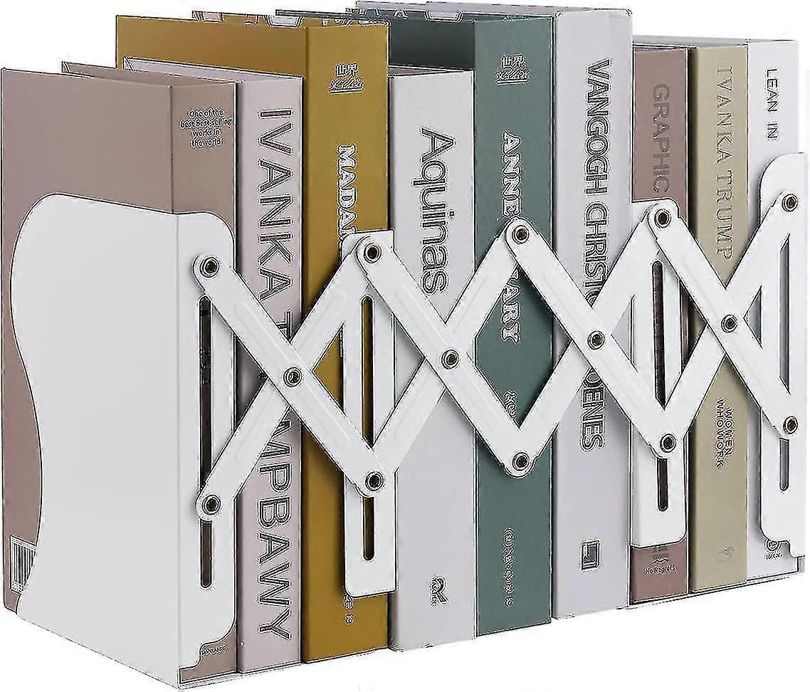 Expandable Metal Bookends(white)