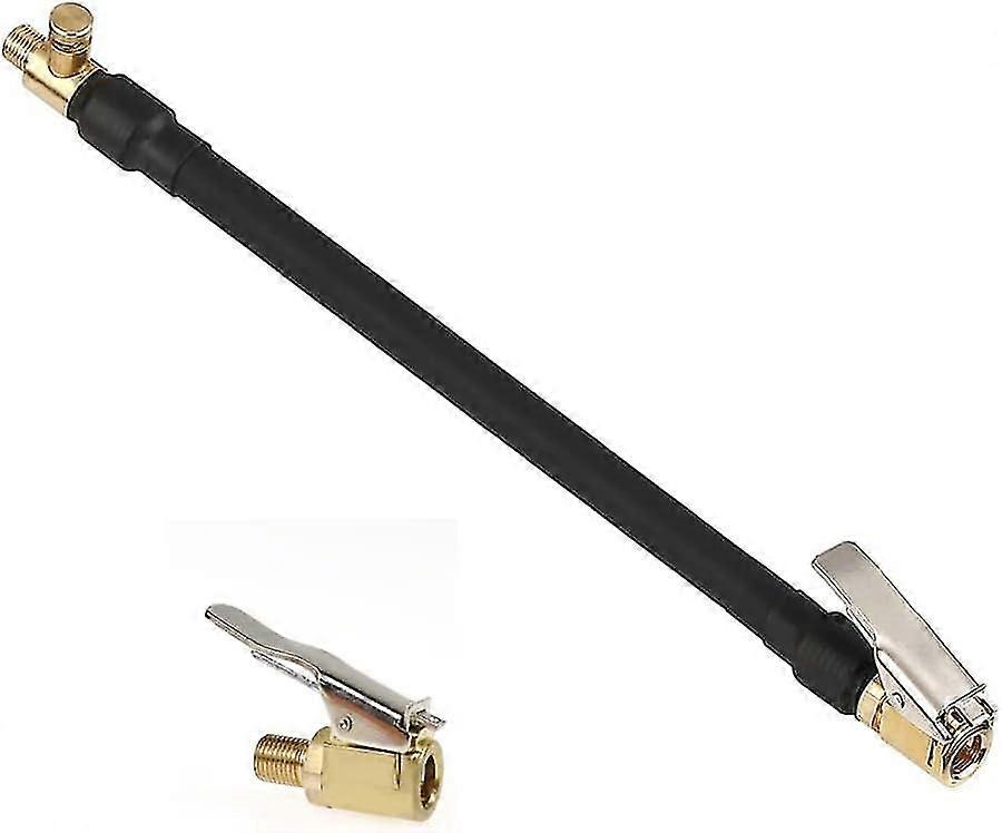 Valve Extension Set 30 Cm Inflator Pump Hose With 1 Car Valve Adapter For Car Bicycle Motorcycle