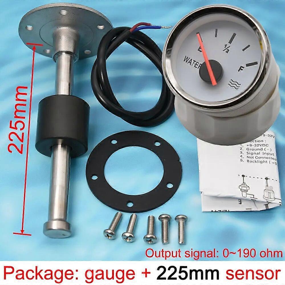 HD 0~190ohm Water Level Sensor + Water Level Gauge Tank Level Meter 100mm ~ 600mm For Universal Motorcycle Boat Car Indicator