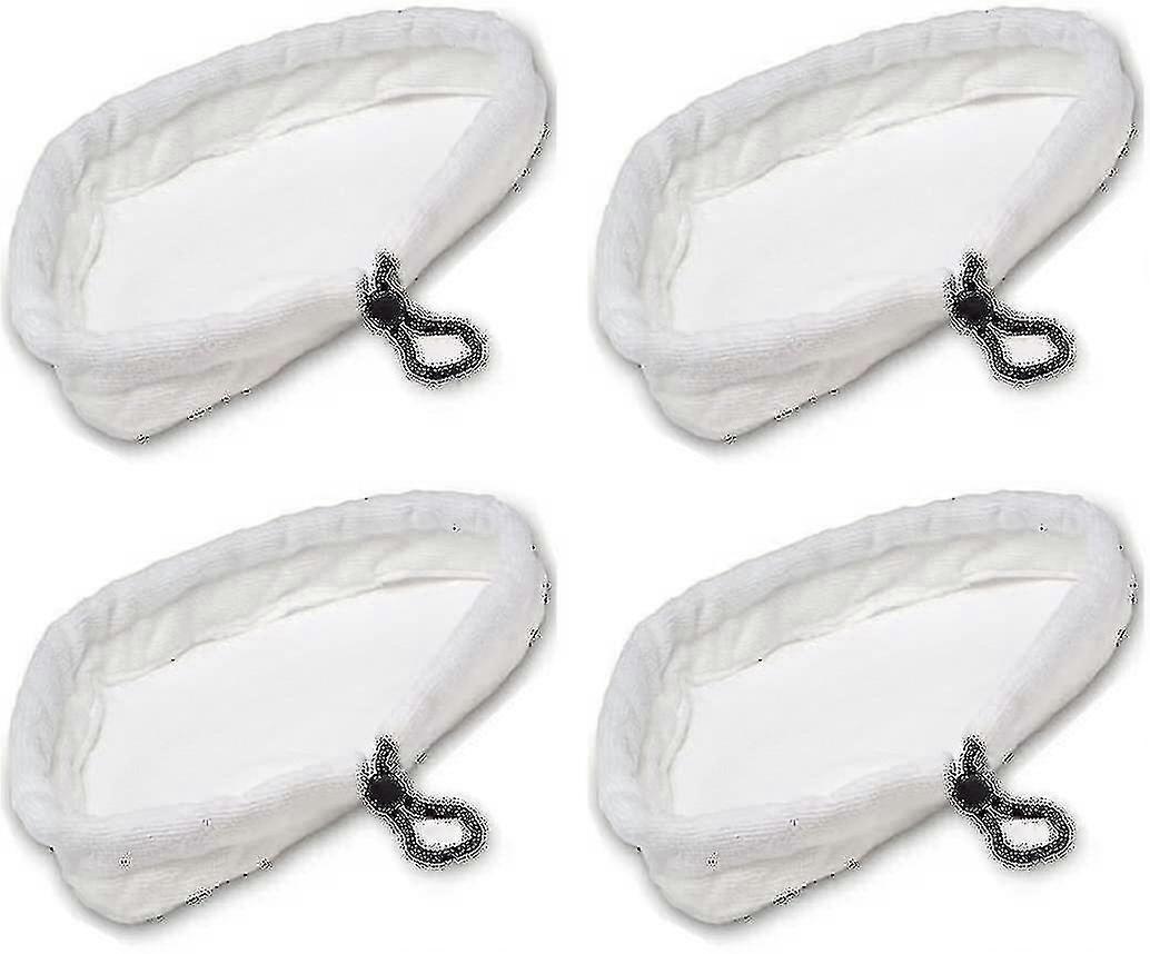 4pcs Home Clean Steam Mop Réutilisable Remplacement Microfibre Serviettes de nettoyage Chiffons lavables