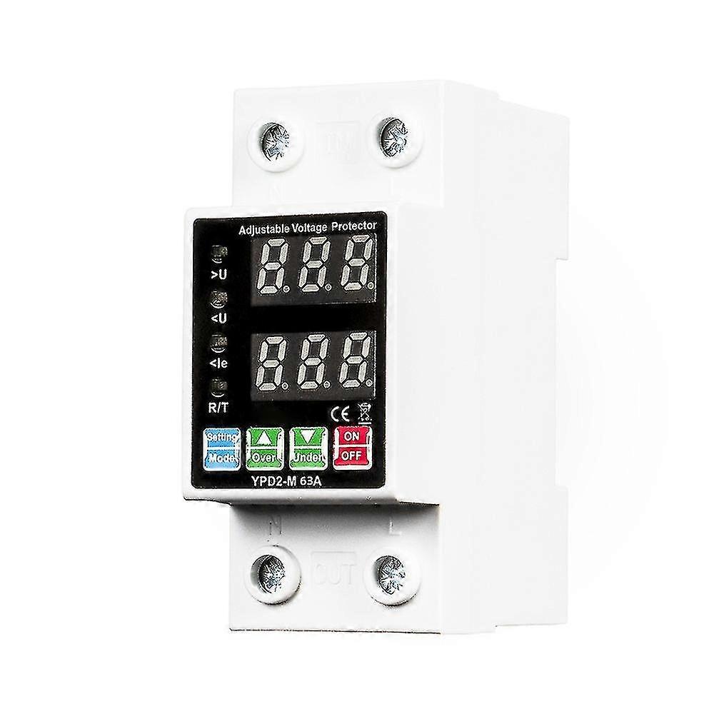 Dual Displays Self-reset Protector Overvoltage Undervoltage Current Adjustable Circuit Breaker Autom