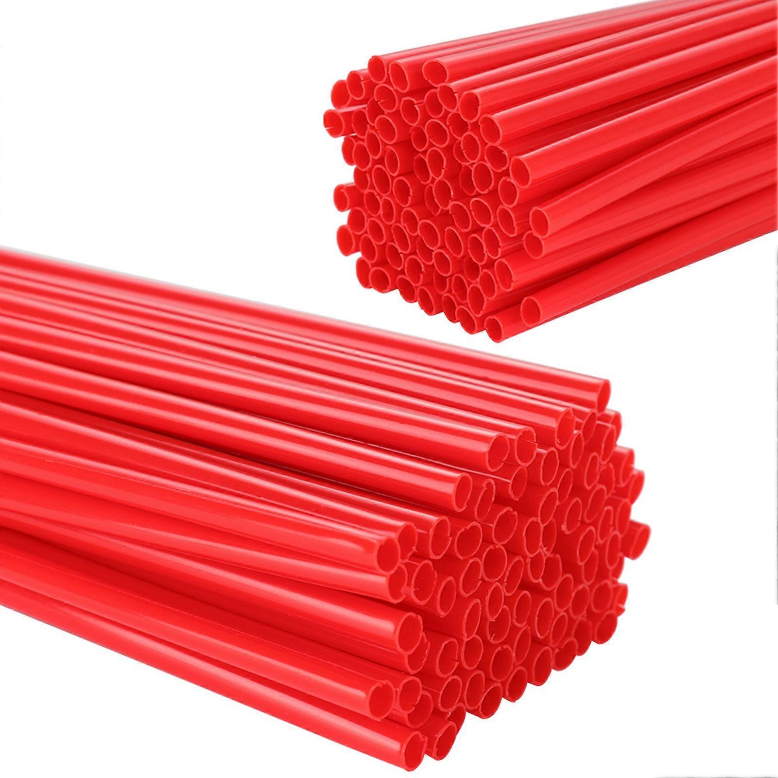 72pcs Motorcycle Spoke Skins Covers, Red Spoke Wraps Decorations for Dirt Bikes