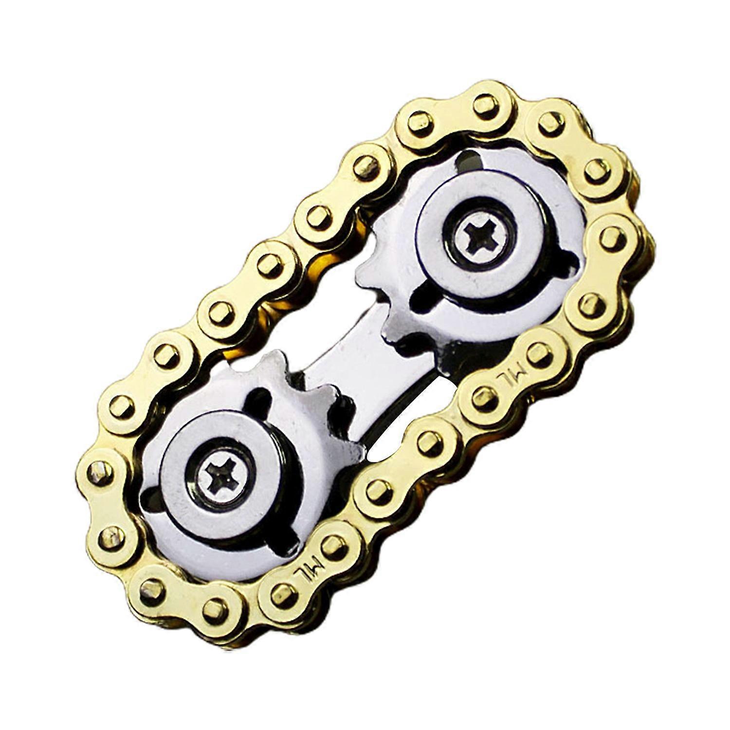 Fingertip Gear Chain Pocket-sized Metal Hand Fidget Gyro Creative Relieve Boredom Finger Toys
