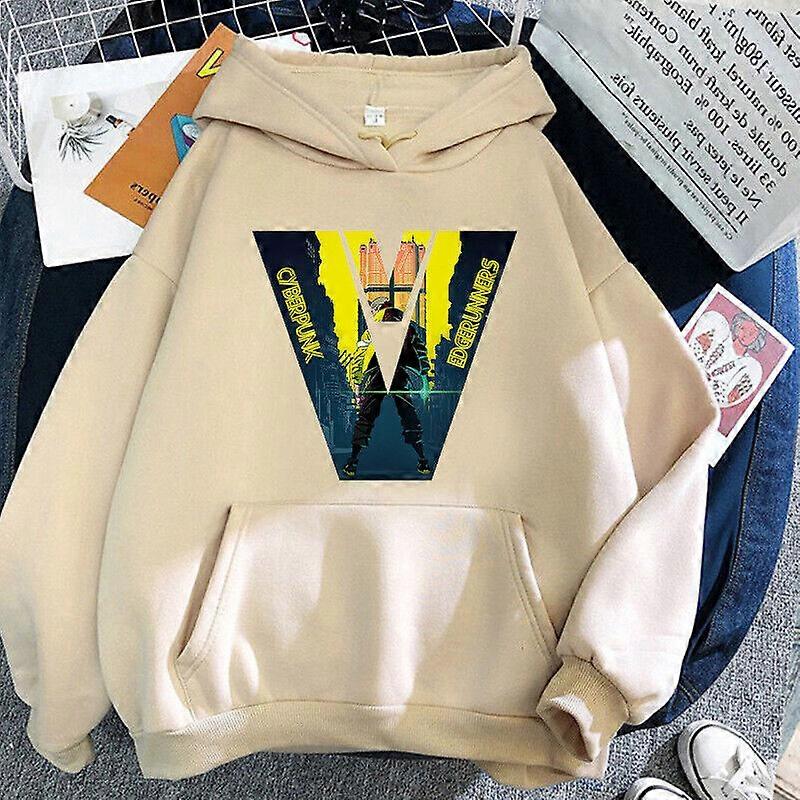 2022 New Cyberpunk: Sudadera con capucha con estampado de Edge Runner David Around Fleece