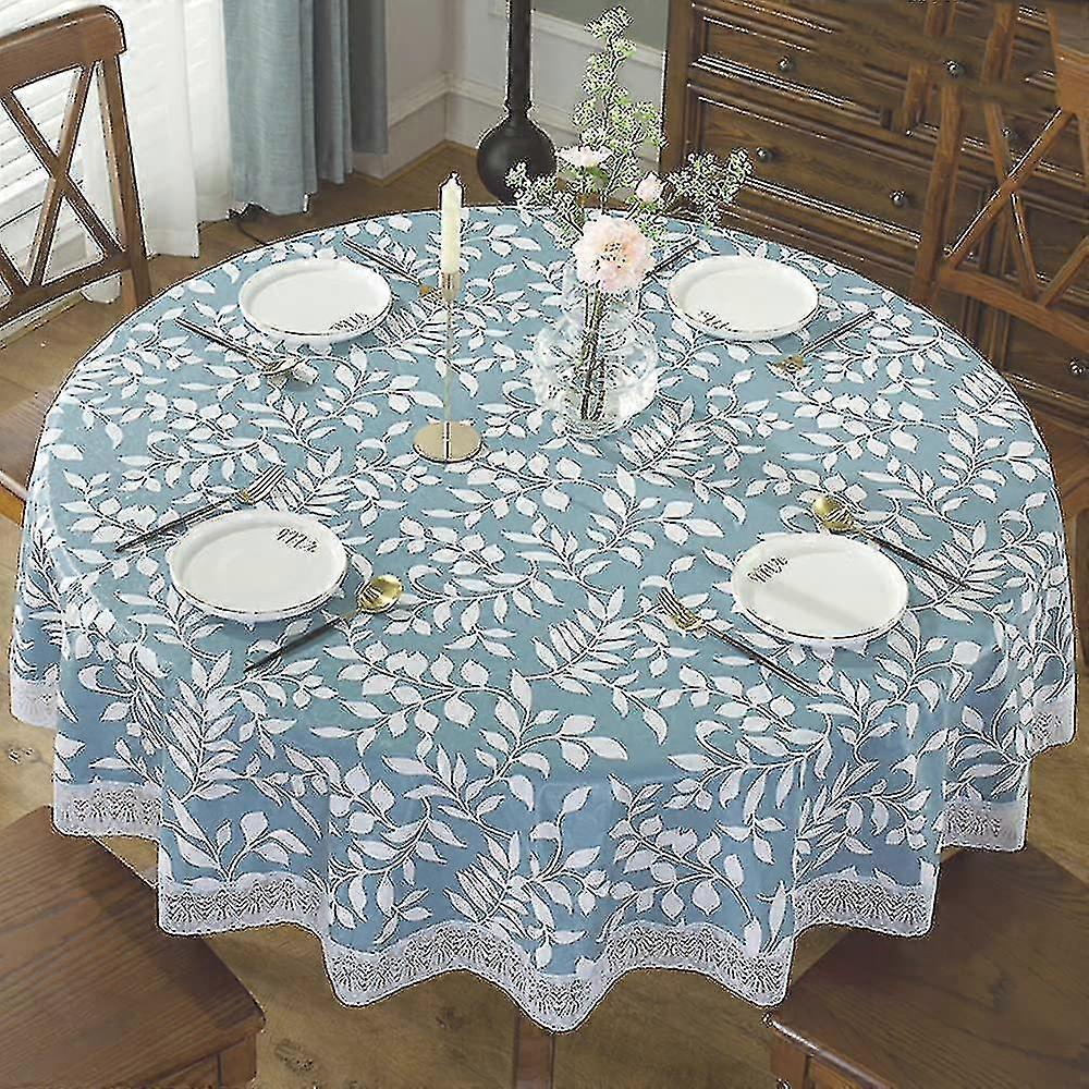 Toalha de mesa redonda de 180 cm - à prova d'água, resistente a manchas e sem rugas