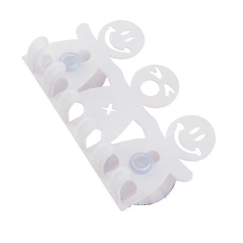 Wall Mount Smiley 5 Position Toothbrush Holder