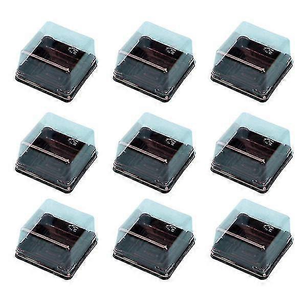 50 Pcs 80g Cake Boxes Plastic Square Moon Cake Tray Boxes Food Gift Packaging Boxes