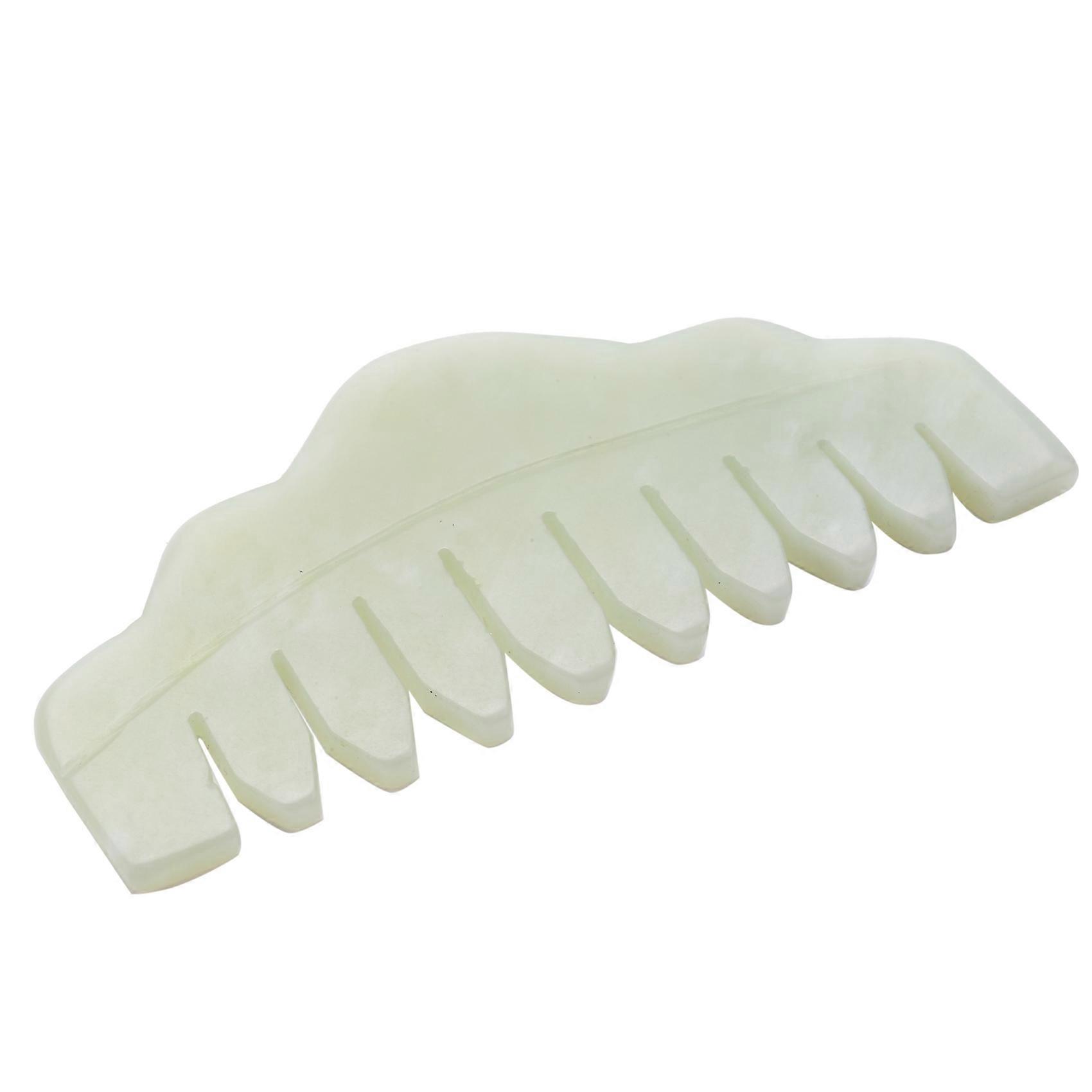 Nature Jade Comb Massage Acupuncture Head Treatment on Head Gua Sha Board