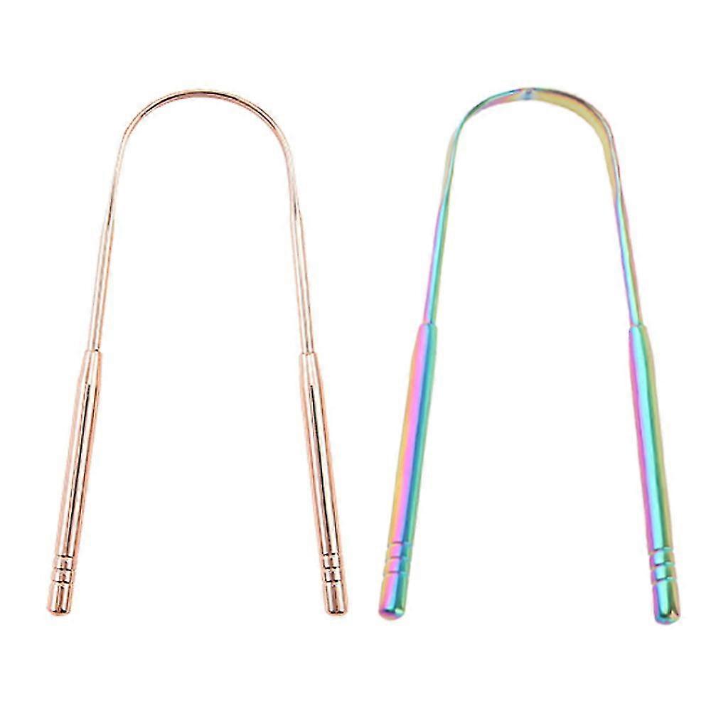 2Pcs Tongue Scraper Cleaner, Remedy For Bad Breath