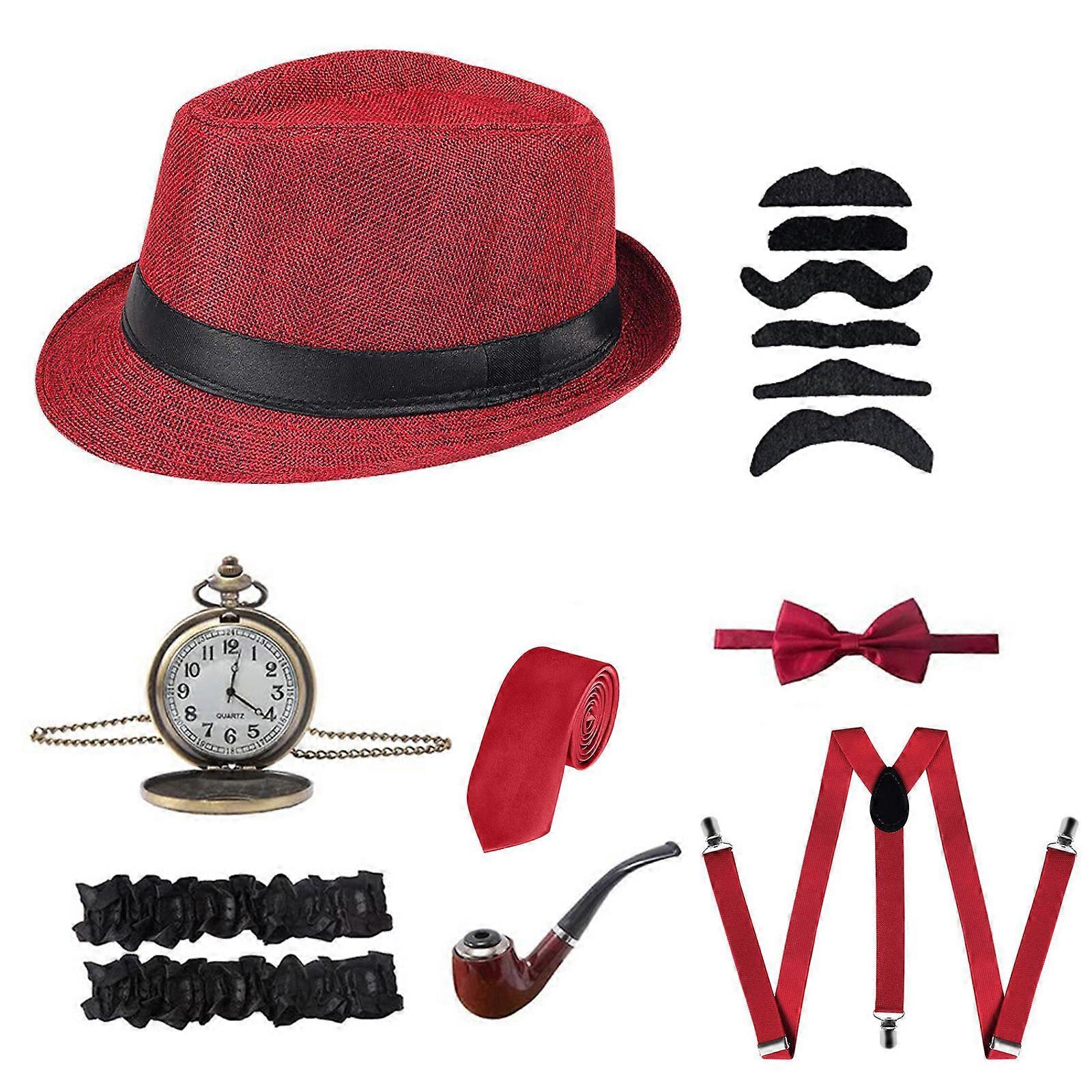 שנות ה-20 אביזרים לגברים גטסבי בגדי גנגסטר תחפושות ליל כל הקדושים Cosp