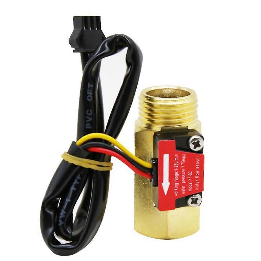 G1/2 inch Water Flow Hall Sensor Switch Flow Meter for Industrial Turbine Flowmeter Water Flow Sensor YF-B2