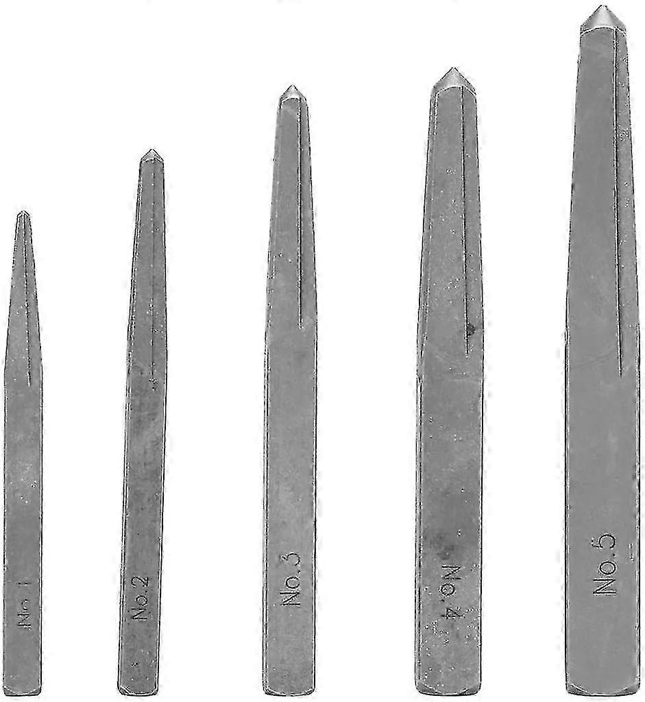 SCREW EXTRACTOR - 5 Pcs Screw Extractor Broken Damaged Bolt Easy Removal Tool Square Type