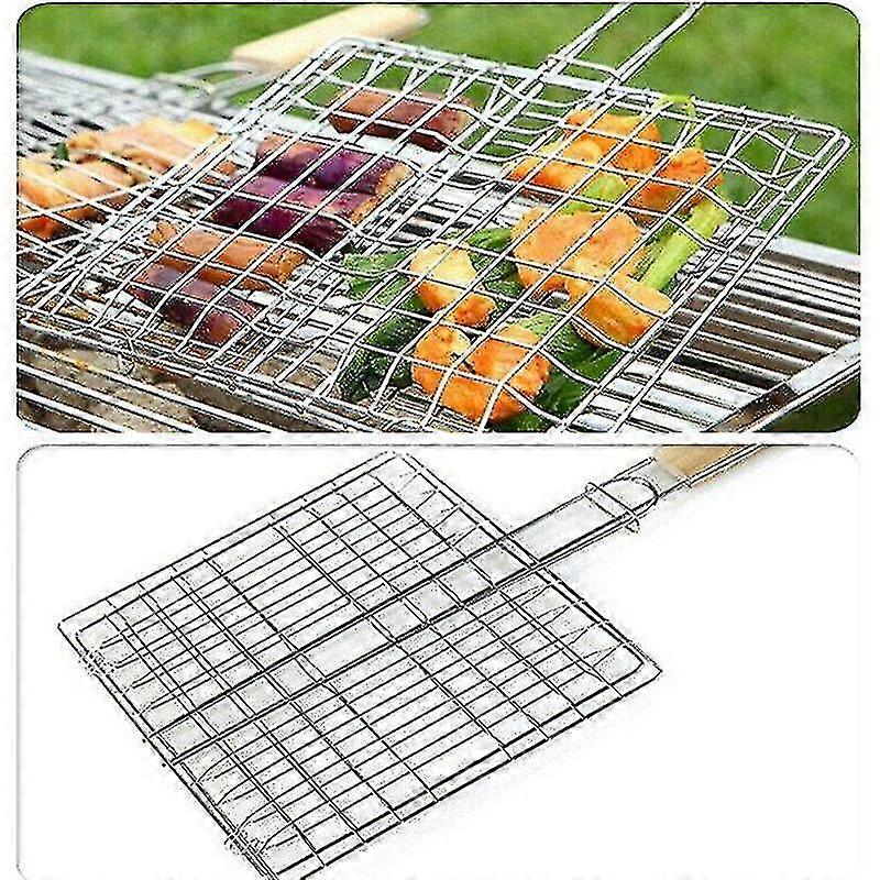 Basket Barbecue Rack Meat Burger Fish Cook Tool Grill