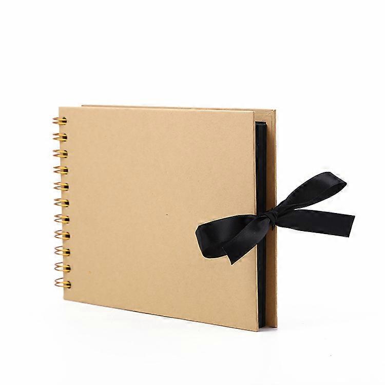 Photo Album 60 Black Pages Scrapbook Photo Album, 30 Sheets 20 X14cm
