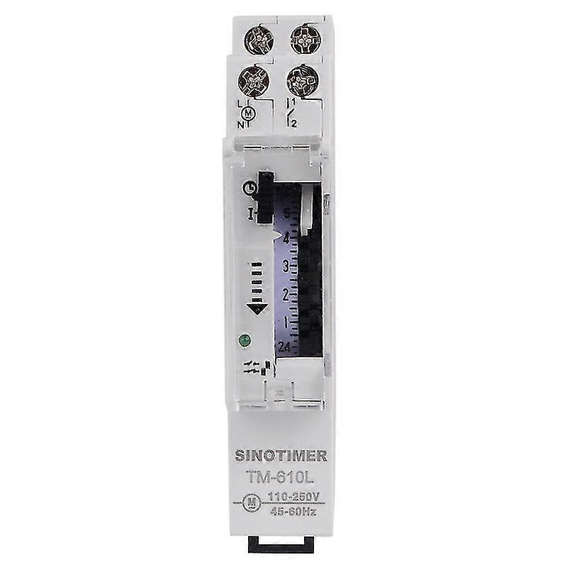 Daily programmable clock for mounting bay, 24 hours 15 min Steps 220 V, max Ternel