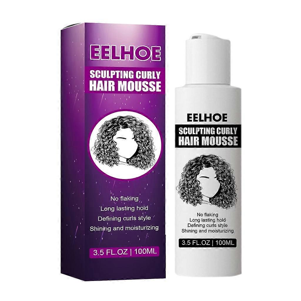 Curl Enhancing Mousse Hair Nourishing Styling Foam for Curly and Wavy Hair