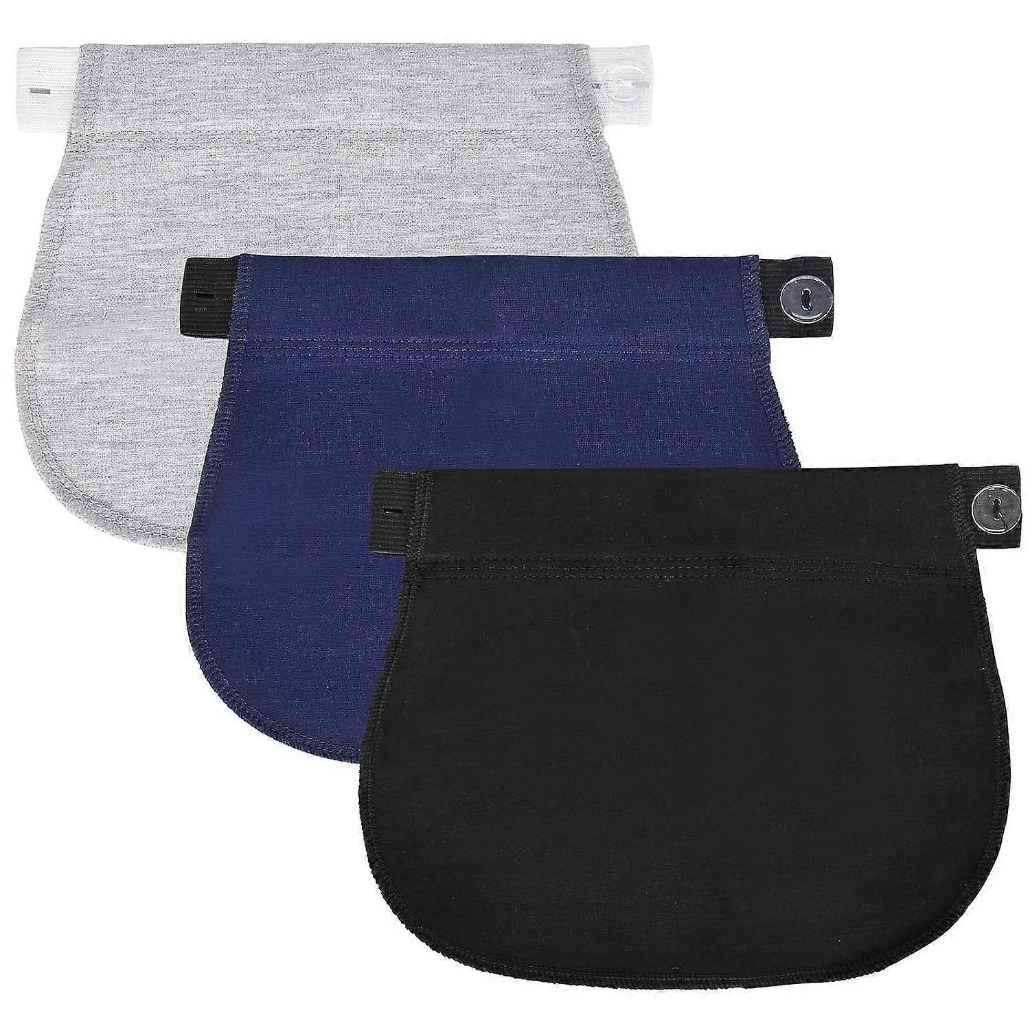 3 Pcs Maternity Pants Extender Adjustable Elastic Waist Pregnancy Belt Extender Elastic Pregnancy Pants Extender for Pregnant Woman