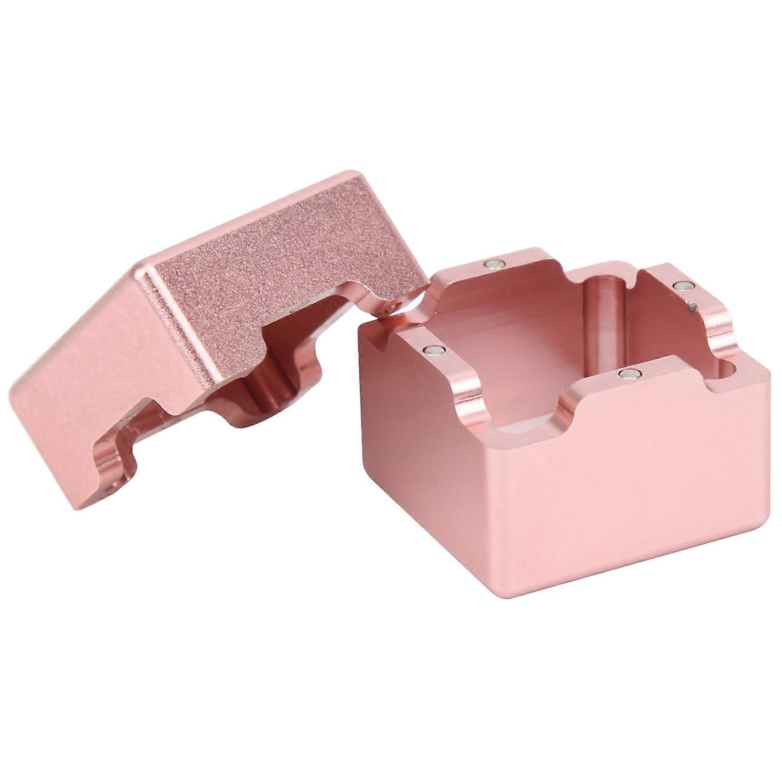 Pocket Billiard Cue Tip Chalk Holder - Aluminum Alloy Pool Table Stick Chalks Carrier Case