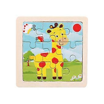 Houten Kids 9-delig speelgoed Educatief en lerend puzzelspeelgoed