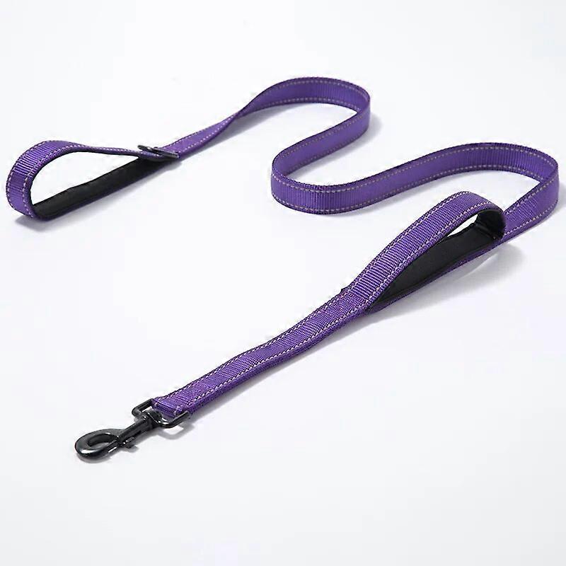 Big Dog Traction Belt Double Hand Traction Dog Traction Leash Large and Medium Dog Nylon Double Thickened Reflective Dog Rope