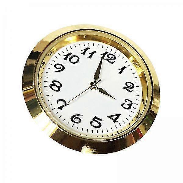 2xround Clock Insert Clock Movement Clock Face For Diameter 1-3/8 Inch Hole Aureate