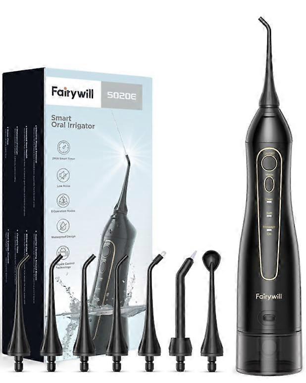 Powerful Water Dental Flosser Portable Oral Irrigator with 3 Modes 7 Replaceable